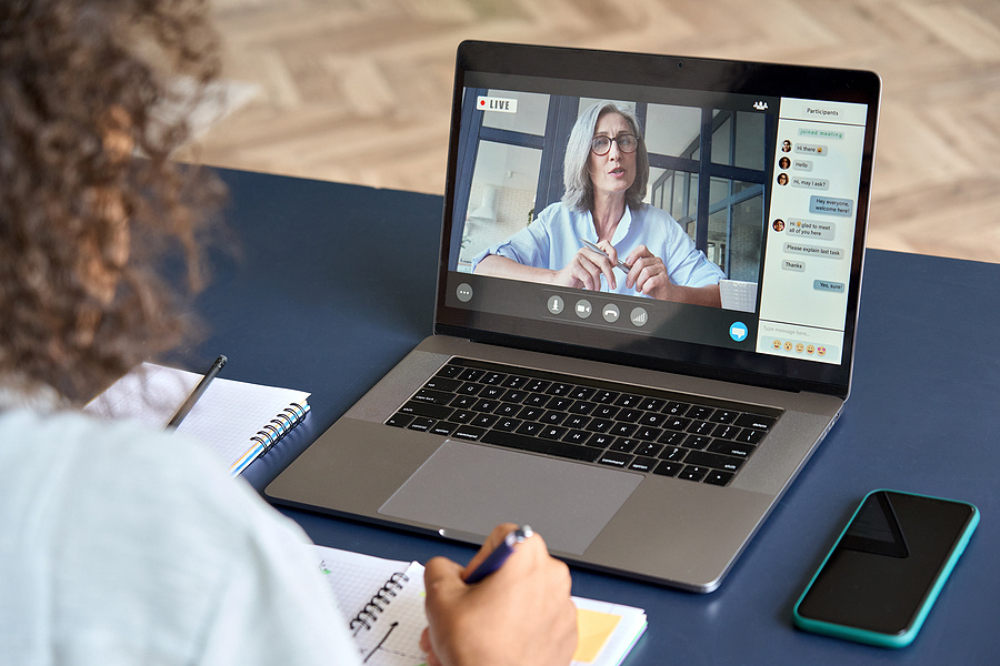 bigstock-Girl-Student-Studying-Virtual--457570665